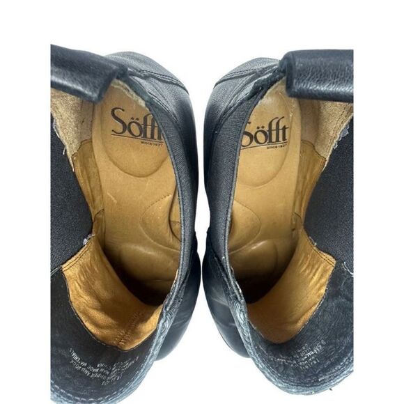 Sofft Welling Black Textured Leather Chelsea Boots Size 9.5 - Picture 11 of 11